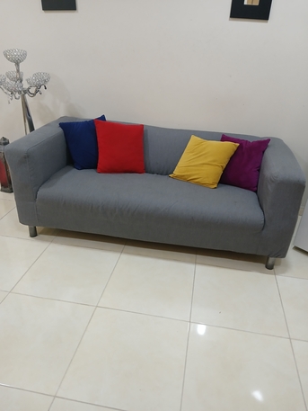 Dammam, Furniture, SAR 1,  SOFA - IKEA KLIPPAN 2-Seater FREE Cover With Candle Stand