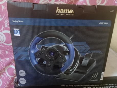 Khobar, Video Games, SAR 220,  NEW Hama Driving Wheel For PC (win 7 And 10)