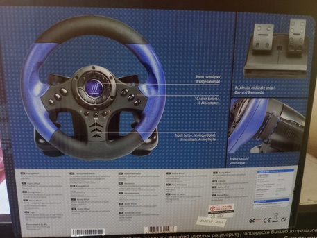 Khobar, Video Games, SAR 220,  NEW Hama Driving Wheel For PC (win 7 And 10)