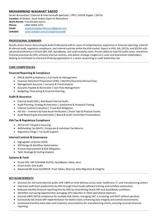 Khobar, Job Seekers, Accountant