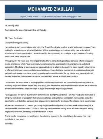 Riyadh, Jobs, Travel Coordinator/ Travel Supervisor /mobilisation Assistant