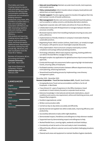 Riyadh, Jobs, Travel Coordinator/ Travel Supervisor /mobilisation Assistant