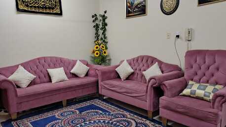 Jubail, Household Items, SAR 250,  Sofa Set 3+2+1 For Sale With Cushions