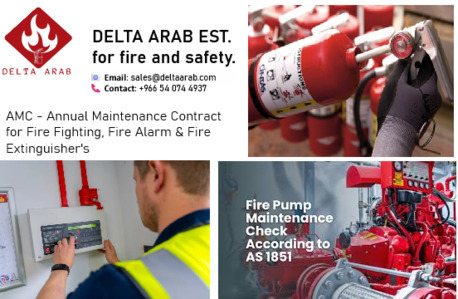 Dammam, Technical, AMC - Annual Maintenance Contract For Fire Fighting, Fire Alarm & Fire Extinguisher Refill