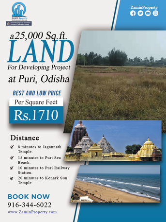 Mumbai, Residential Plots, INR 42750000,  25000 Sq. Feet,  25000 Sqft Land For Sale At Maltipatpur Puri