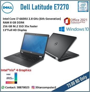 Manama, Computers, BHD 73,  Dell Latitude Core I7 2.8Ghz Laptop RAM 8GB SSD 256GB M.2 Windows & Office Ready To Use