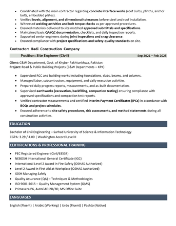 Al Arid, Job Seekers, QA/QC Engineer (Civil) &ndash; Riyadh &ndash; Transferable Iqama