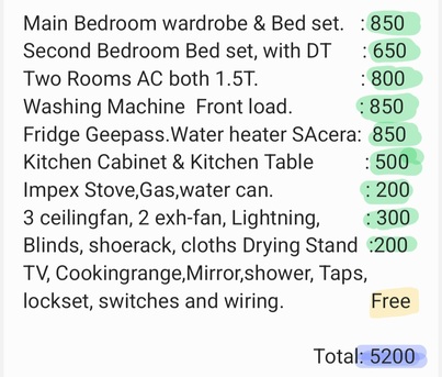 Jeddah, Housing Exchanges, SAR 1333/month,  2 BR,  700 Sq. Meter,  2bhk Furnished Apartment In Jeddah. Furniture Set 5k. Urgent Sale!