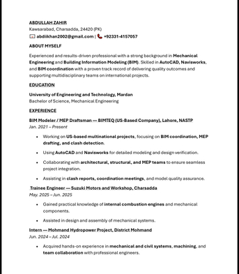 Riyadh, Job Seekers, HAVE / MEP / BIM ENGINEER