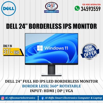 Manama, Computers, BHD 3,  Special Offer HP DELL & Lenovo 17" 19" 22" & 24" LED HD Monitor (Starting From 3/-BD Only)