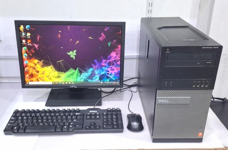 Manama, Computers, BHD 48,  DELL Core I7 3.4GHz Computer Set With Monitor 8GB RAM + 500GB HDD (Ready To Use OS 10 Pro)