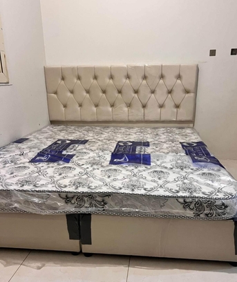 Jeddah, Furniture, SAR 1,  New Brand High Quality Double Bed 🛏️ And Best Quality Mattress Available In Low Price