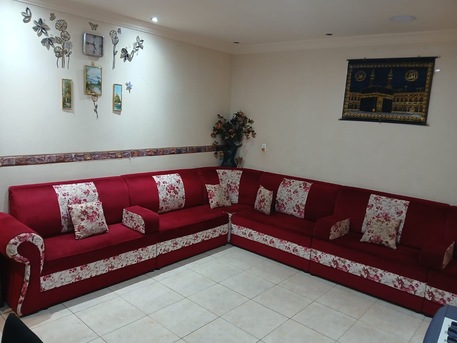 Al Adama, Furniture, SAR 800,  For Sale: 8-Piece Majlis Sofa Set &ndash; Excellent Condition &ndash; SR 800