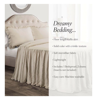 Jeddah, Household Items, SAR 80,  New Packed 3 Piece Bedding Set With Ruffle King Size