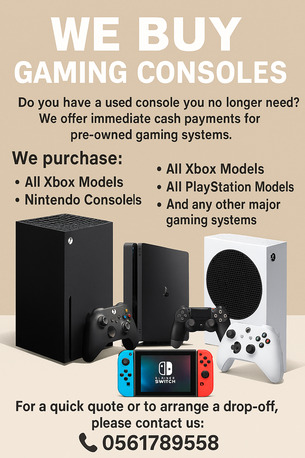 Al Sulaymaniyyah, Video Games, SAR 1,  WE BUY GAMING CONSOLES & GAMES