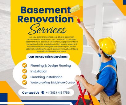 Ottawa, Construction, Ottawa Basement Renovation Services &ndash; Custom Designs, Affordable Pricing & Free Consultati