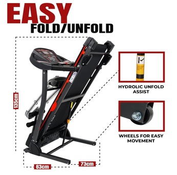 Jubail, Apartments/Houses, SAR 1300/year,  Studio,  Brand New-SKY LAND Fitness Foldable Treadmill (4Hp Peak) With4 In 1 Multi-Function