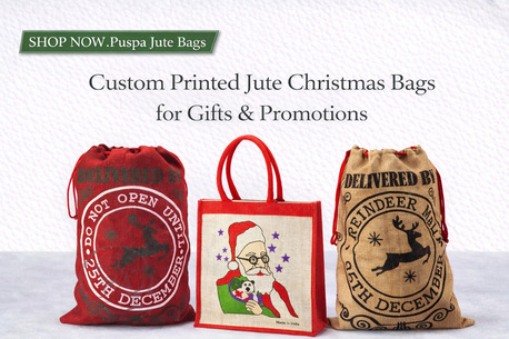 Kolkata, Clothing & Accessories, INR 100,  Custom Printed Jute Christmas Bags For Gifts & Promotions