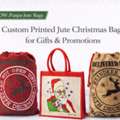 INR 100,  Custom Printed Jute Christmas Bags For Gifts & Promotions