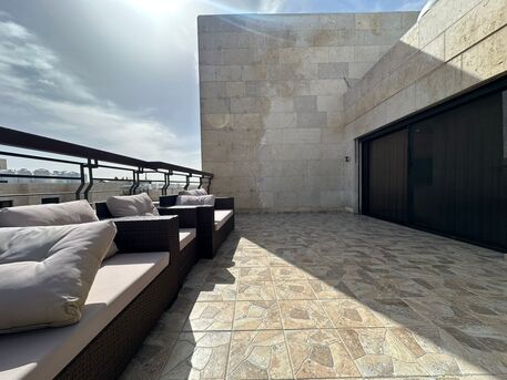 Abdoun, Apartments/Houses, JOD 20000/year,  Furnished,  2 BR,  120 Sq. Meter,  Rooftop Apartment For Rent In Abdoun