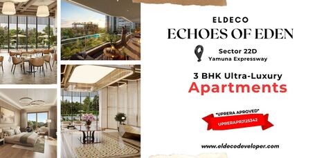 Noida, Real Estate For Sale, INR 20000000,  3 BR,  1090 Sq. Feet,  Eldeco Echoes Of Eden Yamuna Expressway - Three Towers. One Iconic Lifestyle.