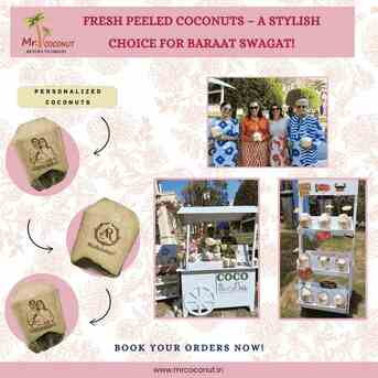 Jaipur, Event Planning, Personalized Coconuts For Baraat Swagat Ceremony