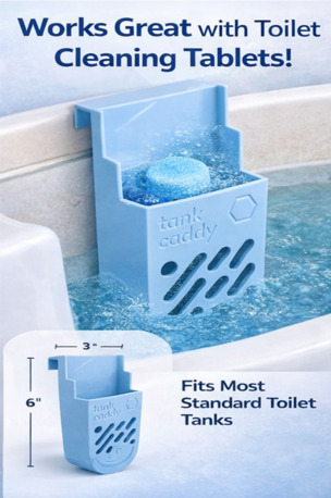 New York, Household Items, USD 14,  Buy Toilet Tank Tablet Holder & Soot Trap | The Tank Caddy