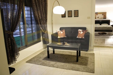 Amman, Apartments/Houses, JOD 11250/year,  Furnished,  3 BR,  70 Sq. Meter,  7th Circle: Furnished Ground Floor Apartment For Rent!