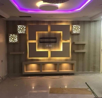 New York, Business, Modern Recessed Wall Design By Empire Pro Builders