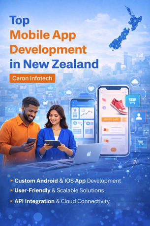 Auckland, Web Design & Development, Top Mobile App Development In New Zealand | Caron Infotech