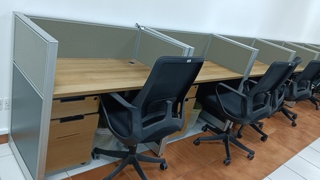 Al Malaz, Furniture, SAR 15000,  Brand New Office Furniture For Sale Only 6 Months Used Computer Tables ,chairs 0549136679