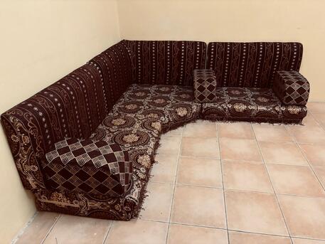 Jeddah, Furniture, SAR 275,  Majlis Good Quality And Very Good Condition With One Unique Design Table Set Free