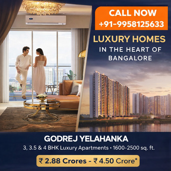 Bangalore, Real Estate For Sale, 3 BR,  1600 Sq. Feet,  Godrej Yelahanka Bangalore New Project &ndash; Investment Guide