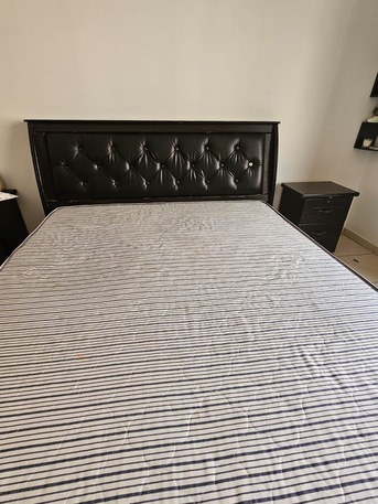 Khobar, Furniture, SAR 350,  King Size Double Bed With Side Tables And Materess