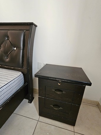 Khobar, Furniture, SAR 350,  King Size Double Bed With Side Tables And Materess