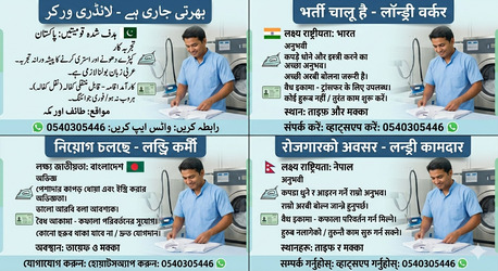 Taif, Jobs, Laundry Worker