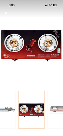 Jubail, Appliances, SAR 100,  Geepas Gas Stove 2 Burner