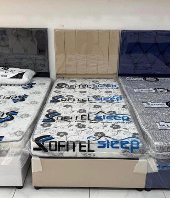 Jeddah, Furniture, SAR 4,  New Brand High Quality Single Bed 🛏️ With Mattress Available In Low Price