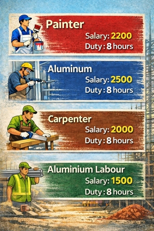 Al Rimal, Jobs, Construction Worker