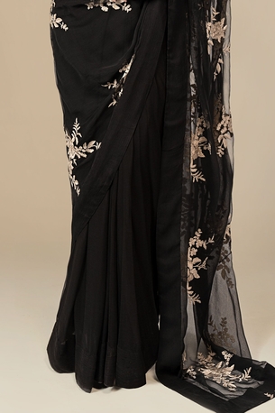 Thuqbah, Clothing & Accessories, SAR 545,  Original Ready To Wear Black Saree