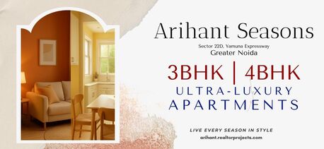 Greater Noida, Real Estate For Sale, INR 20000000,  3 BR,  1070 Sq. Feet,  Arihant Seasons Yamuna Expressway - Premium Residences With Sky-High Views