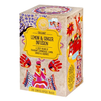 London, Food, Feel-Good Lemon & Ginger Tea &ndash; Organic Herbal Infusion