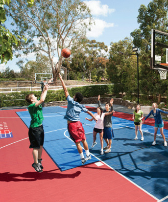 New York, Business, Custom Home Outdoor Basketball Court Solutions