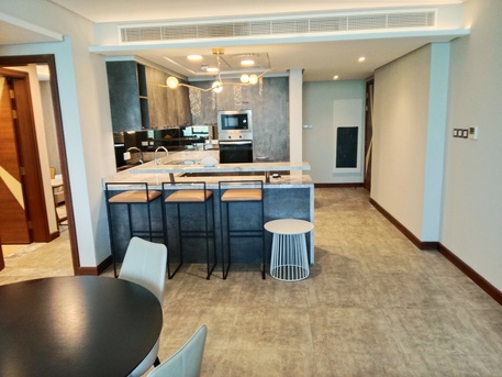 Hidd, Apartments/Houses, BHD 550/month,  2 BR,  Luxury 2BHK Sea View Flat In Hidd | Pool, Gym, WiFi | 550 BD With EWA