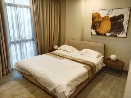 Hidd, Apartments/Houses, BHD 550/month,  2 BR,  Luxury 2BHK Sea View Flat In Hidd | Pool, Gym, WiFi | 550 BD With EWA