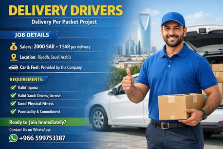 Riyadh, Jobs, DELIVERY DRIVERS Delivery