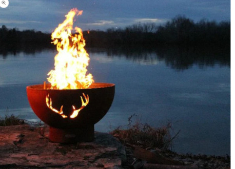 Chicago, Health & Beauty Items, Upgrade Your Backyard With The Bold, Rustic Elegance Of Fire Pit Art - Antlers 🔥