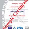 ISO 45001 Occupational Health & Safety Certification Services