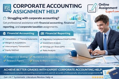 Melbourne, Education, Professional Corporate Accounting Assignment Help For Academic Excellence
