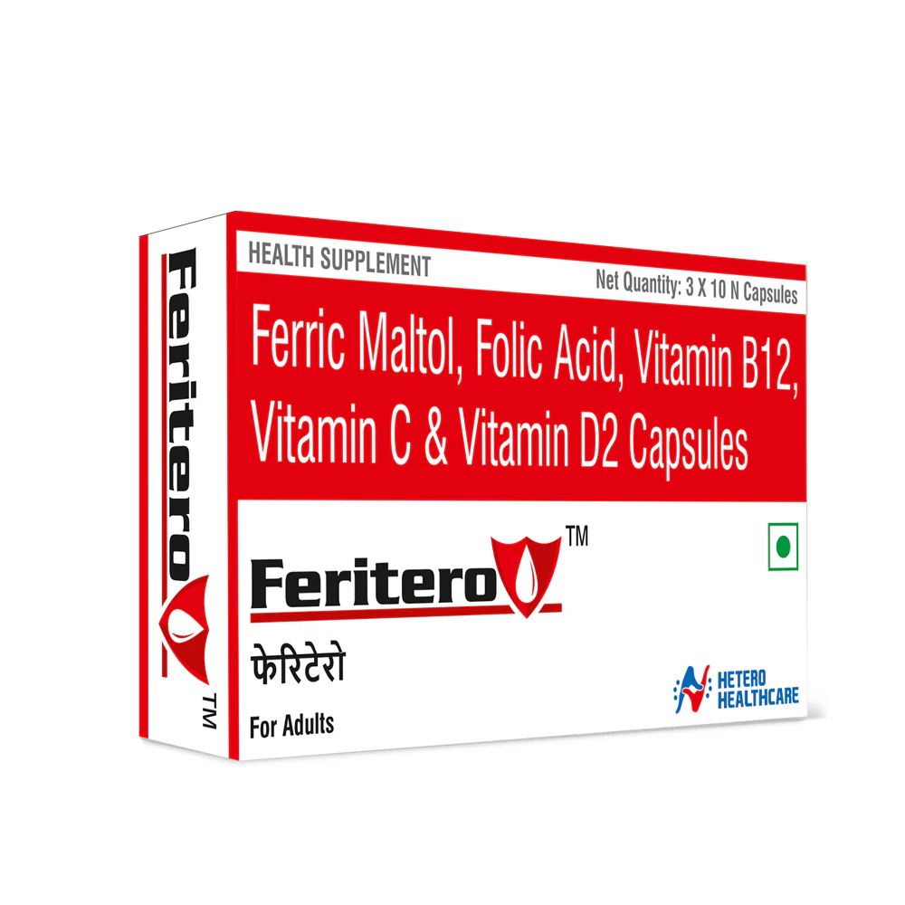 Hyderabad, Health & Beauty Items, Best Iron Supplement For IBD | Feritero Capsules Online